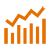 graph icon - old orange