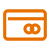 credit card icon - old orange